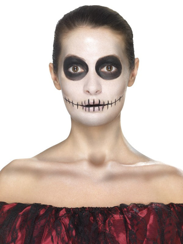 Kit Tatuajes y Maquillaje Catrina Rojo Kits de Maquillaje Smiffys