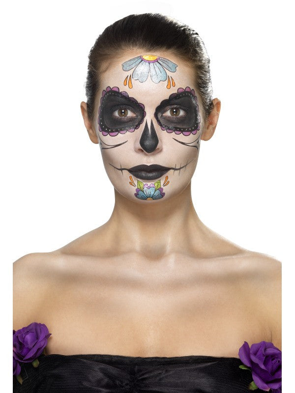 Kit Tatuajes y Maquillaje Catrina Morado Kits de Maquillaje Smiffys