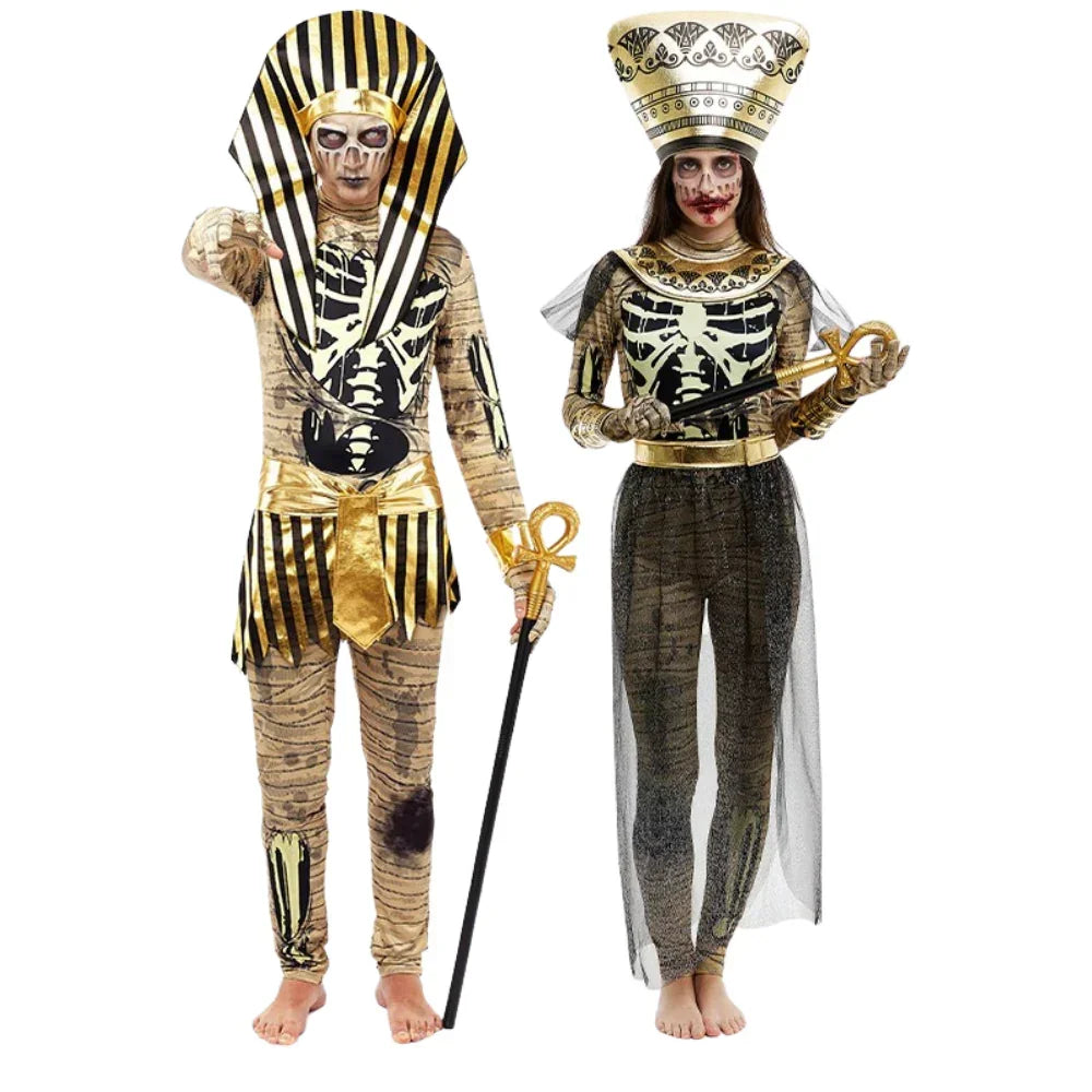 Disfraces en Pareja de Momias Faraón Momias Disfraces Simon