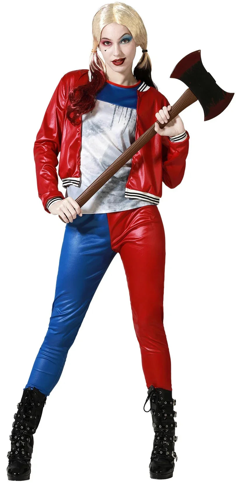 Disfraz de Harley Villana Peligrosa para Mujer Harley Quinn Atosa