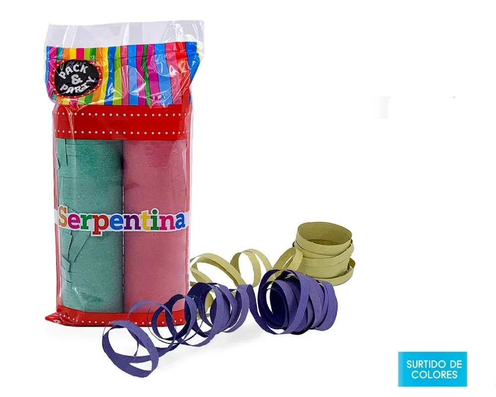 Serpentinas de Papel de Colores Decoración Partilandia