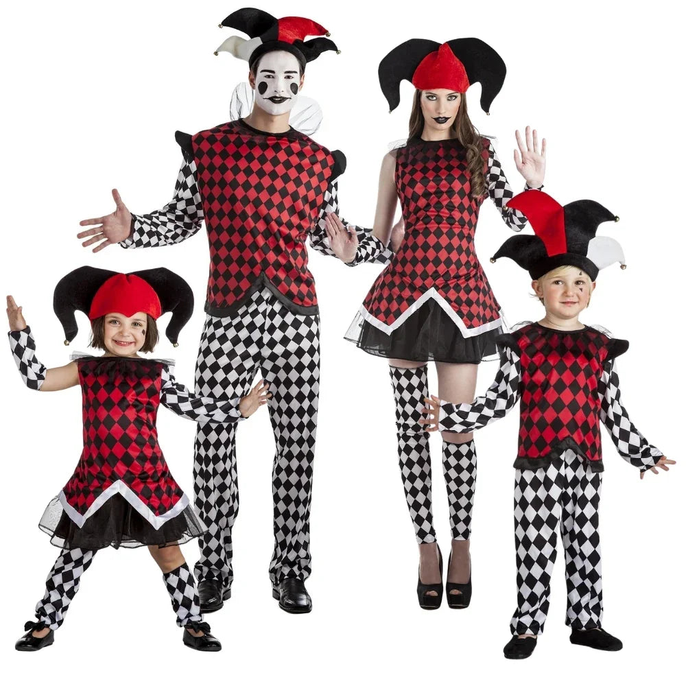 Disfraces para Grupo de Arlequines con Rombos Arlequines y Bufones Disfraces Simon