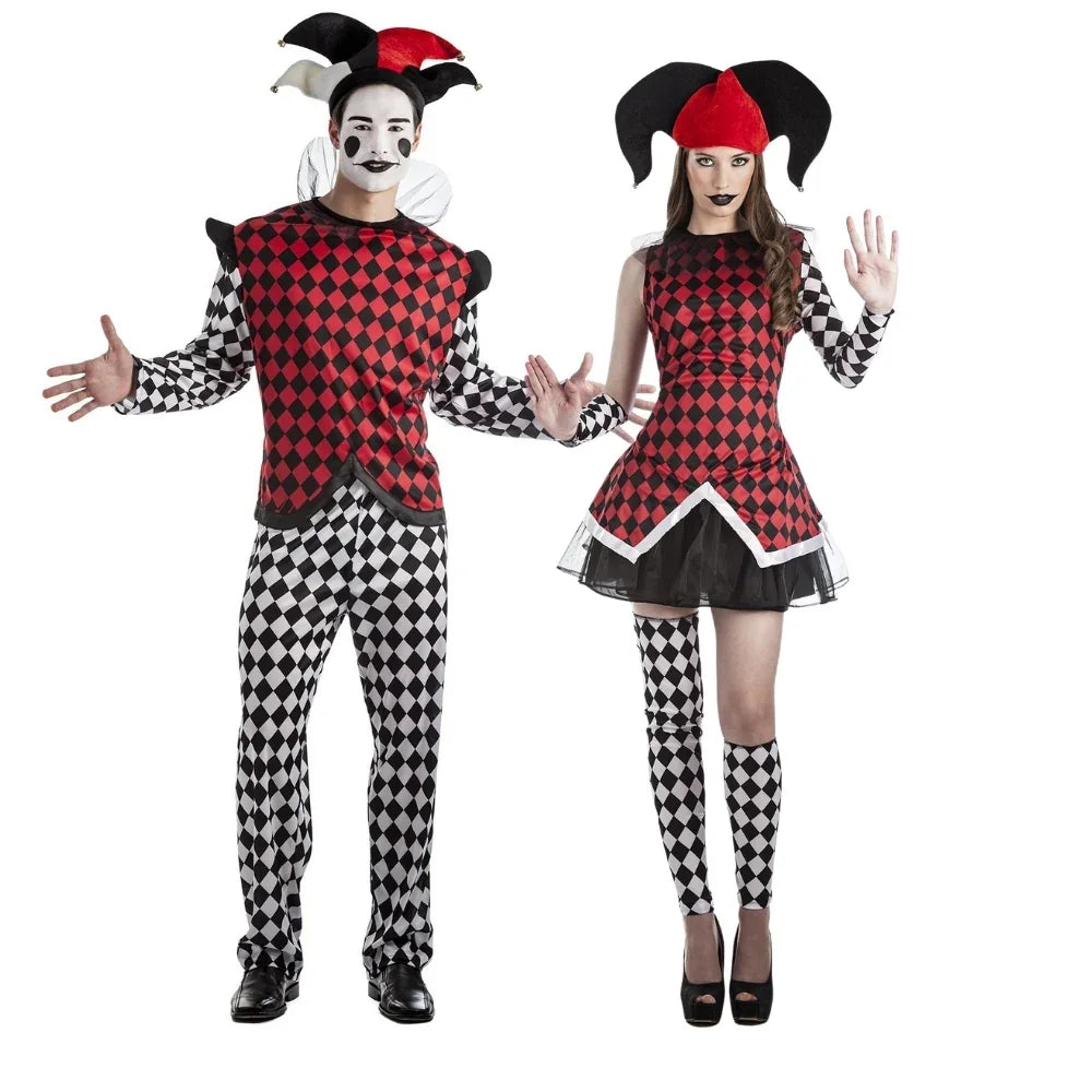 Disfraces en Pareja de Arlequines con Rombos Arlequines y Bufones Disfraces Simon