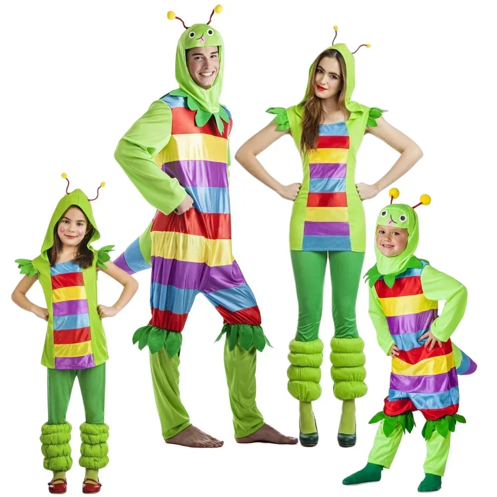 Disfraces para Grupo de Gusanos Coloridos Gusanos Disfraces Simon