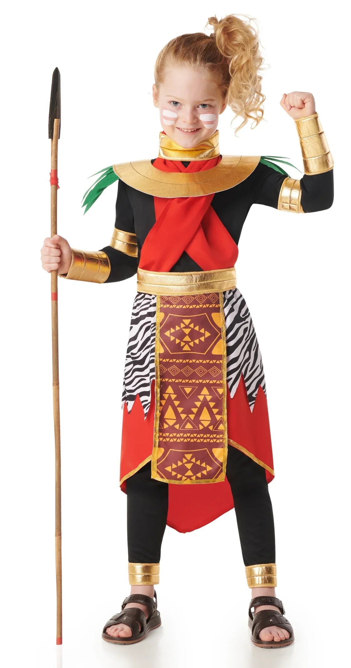 Disfraz de Guerrero Masái Infantil Africanos Kimokawaii