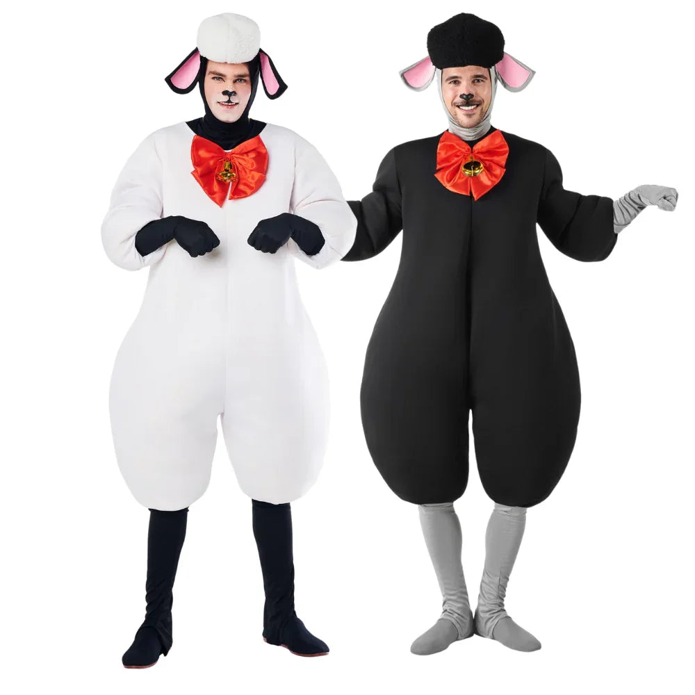 Disfraces en Pareja de Oveja Blanca y Negra Oveja Disfraces Simon