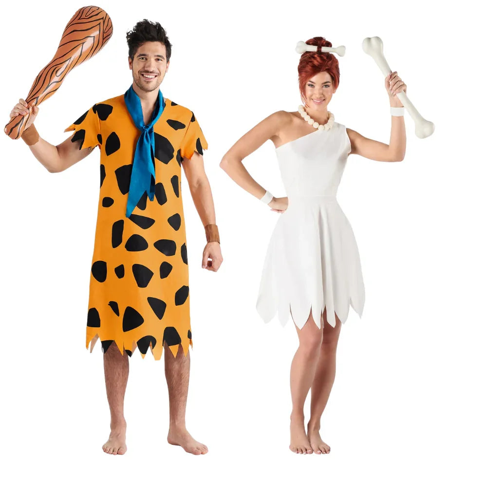 Disfraces en Pareja de Cavernícolas Picapiedra Los Picapiedra Disfraces Simon