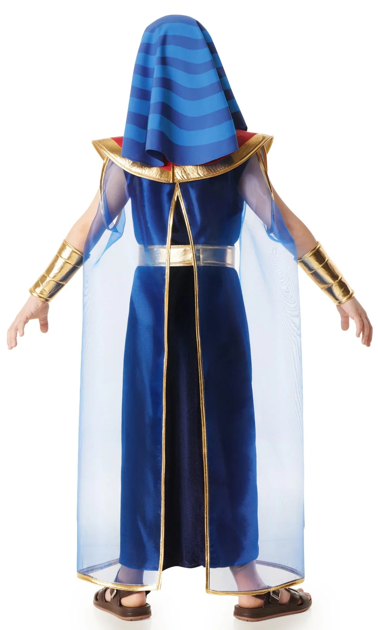 Disfraz de Faraón Egipcio Elegante Azul para Niño Egipcios Infantiles Kimokawaii