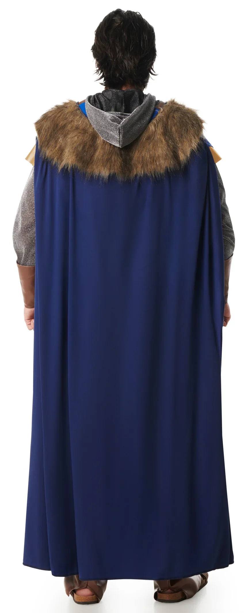 Disfraz de Caballero Medieval Azul con Capa para Hombre Caballeros y Cruzados Medievales Kimokawaii