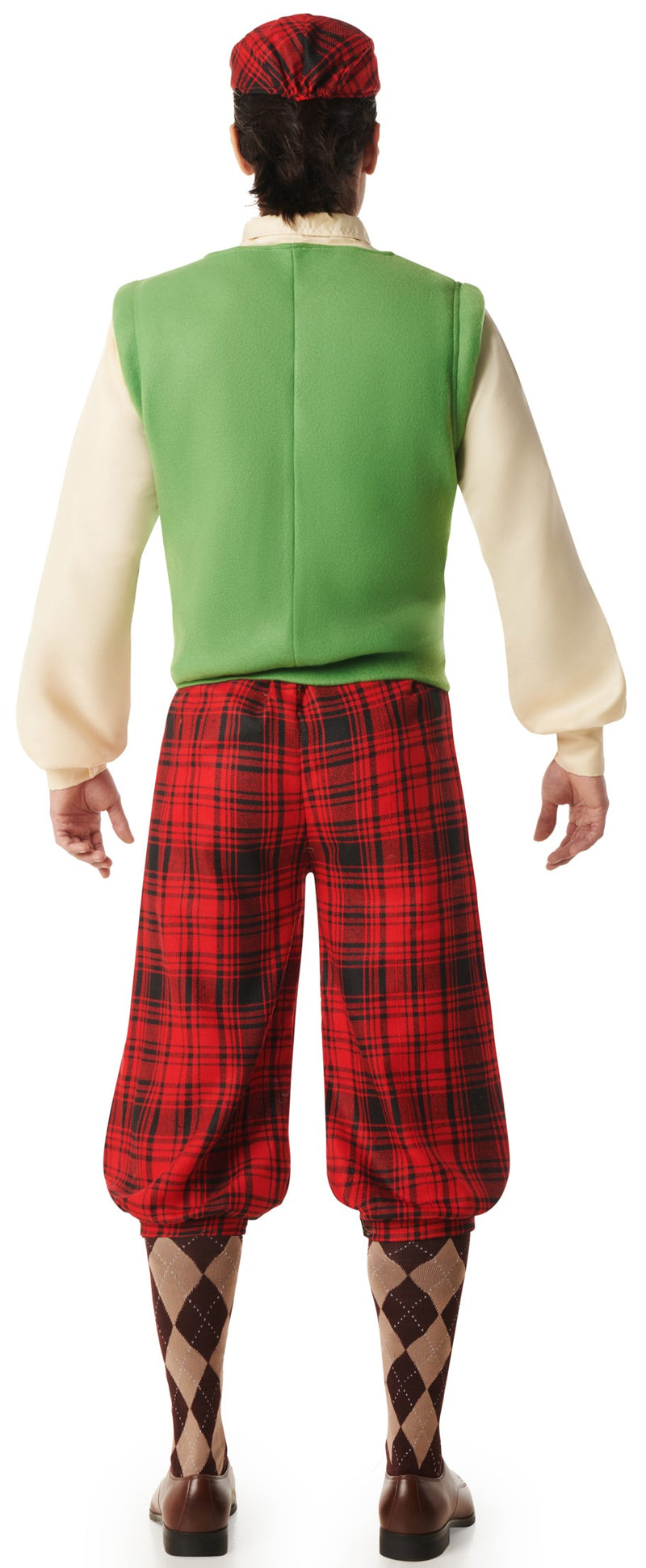Disfraz Escocés Kilt Braveheart Highlander – Dressmeup Talla 48 – Chaqueta, Falda, Gorra Y Collarín