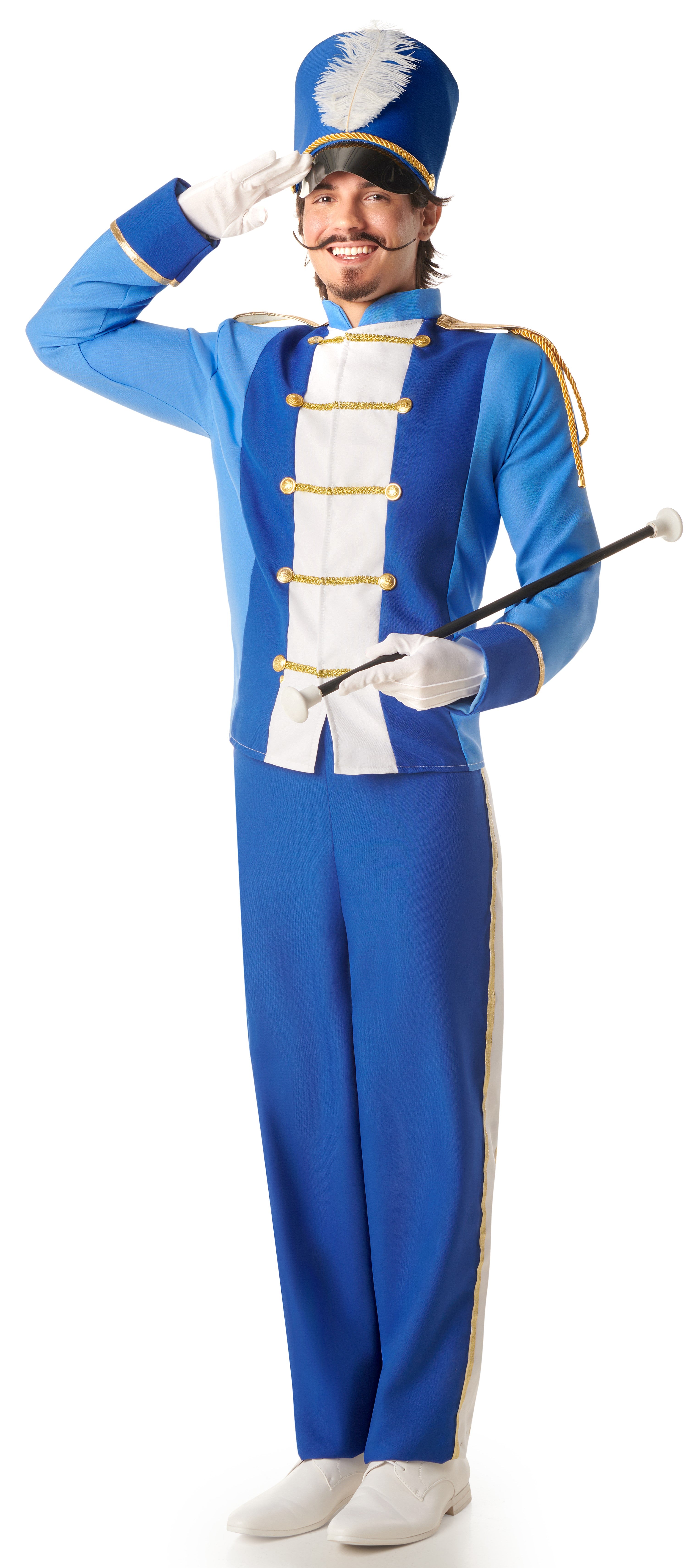 Disfraz de Majorette Azul para Hombre