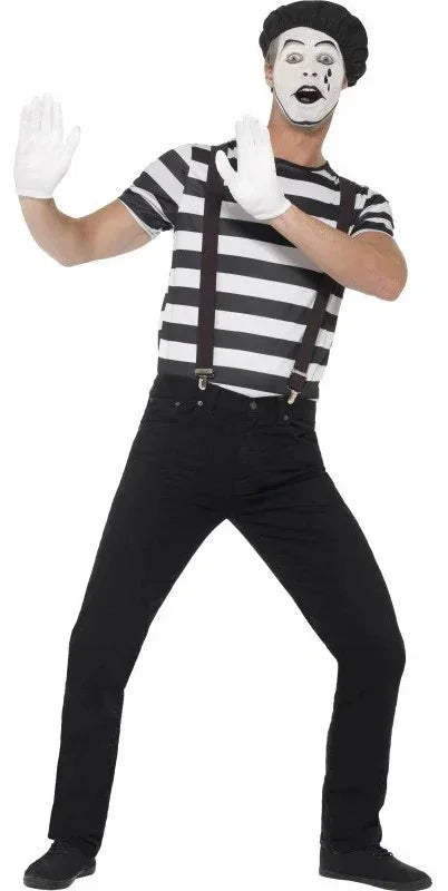 Disfraces en Pareja de Mimos con Kit de Maquillaje Mimo Disfraces Simon