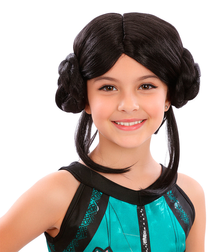 Peluca de Zoey K-pop Morena con Moños Infantil