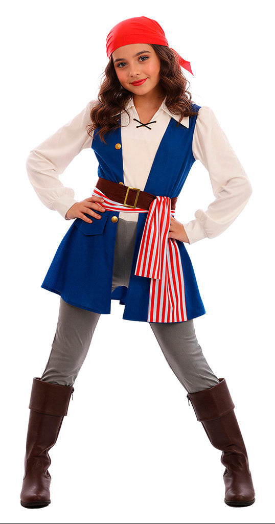 Disfraz Pirata Jackeline para Niña