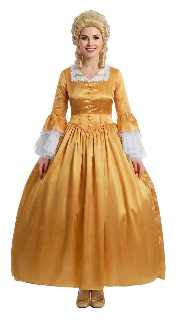 Disfraz Maria Antonieta en Color Dorado para Mujer