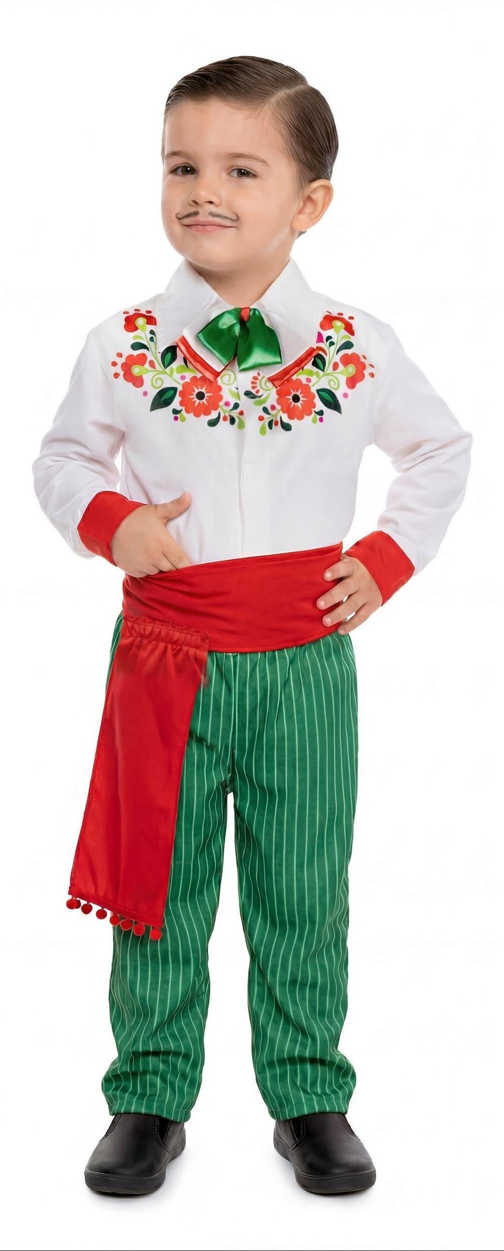 Disfraz Mexicano en Color Verde para Niño