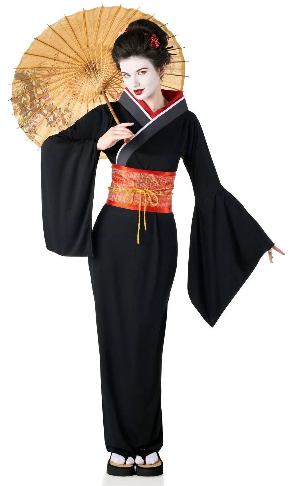 Disfraces en Pareja de Samurái y Geisha Negros Orientales Disfraces Simon