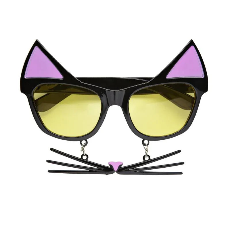 Lunettes de chat avec moustaches
