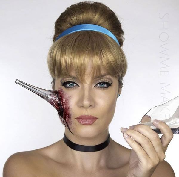 Maquillaje de Cenicienta Zombie
